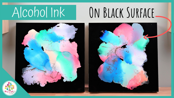 Using Alcohol Inks on Black Art Boards