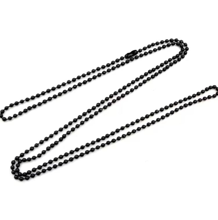 Beaded Ball Chain Necklace 5pk