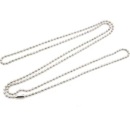 Beaded Ball Chain Necklace 5pk