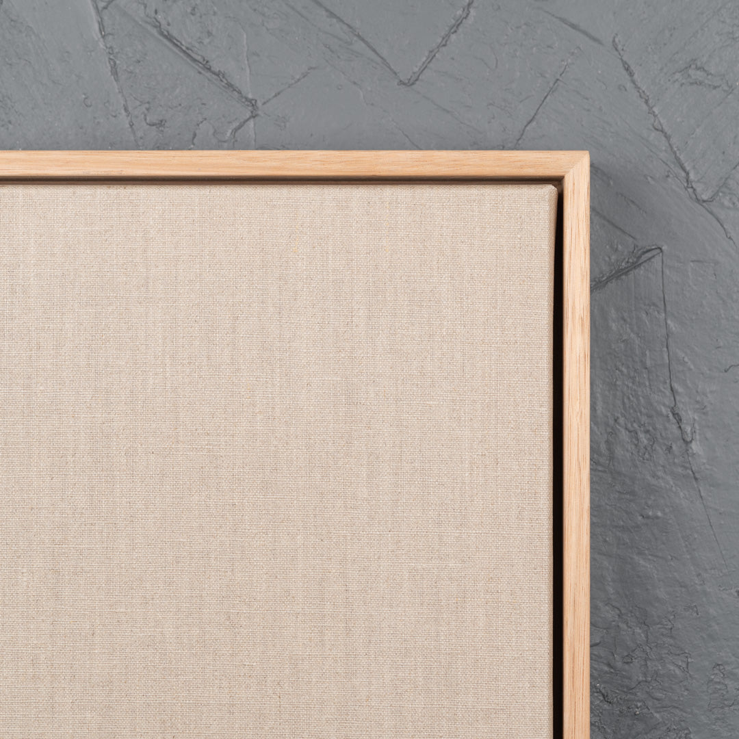 CreateART Transparent Linen Gallery Canvas with Floating Frame