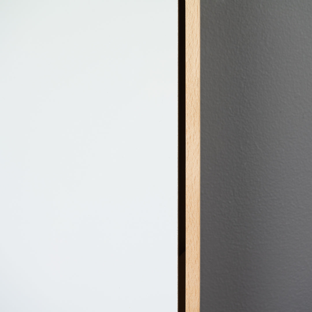 Beech Floating Frame with Premium White Aluminium Art Board - Gloss/Matte - Square/Rectangle