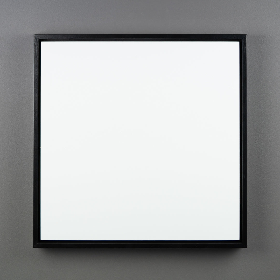 Satin Black Floating Frame with Primed Art Board - Square/Rectangle