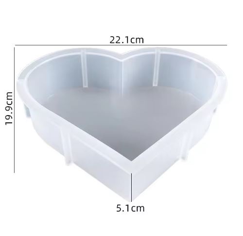Heart Large Embedding Silicone Mould