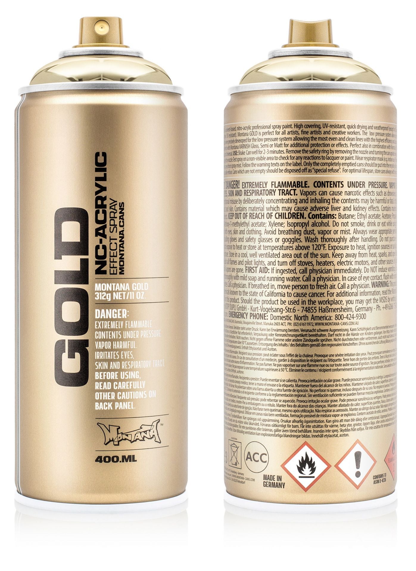Montana Gold Series Spray Paint - Chrome Effects