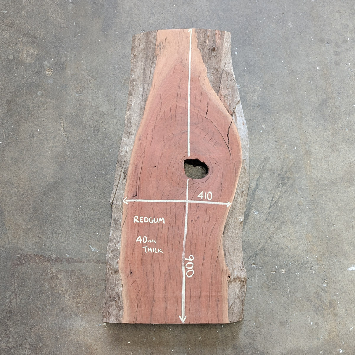 Redgum Timber Slab