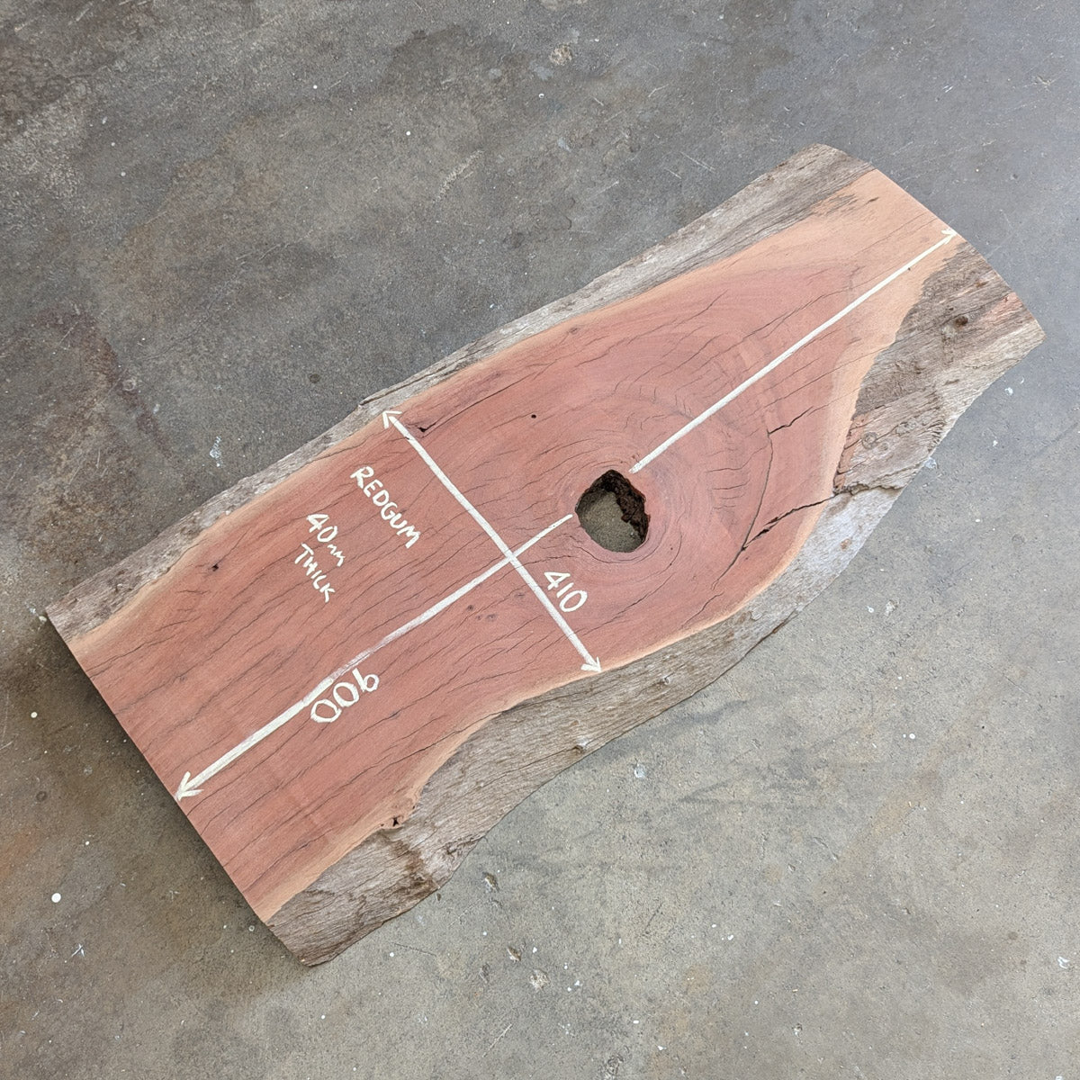 Redgum Timber Slab