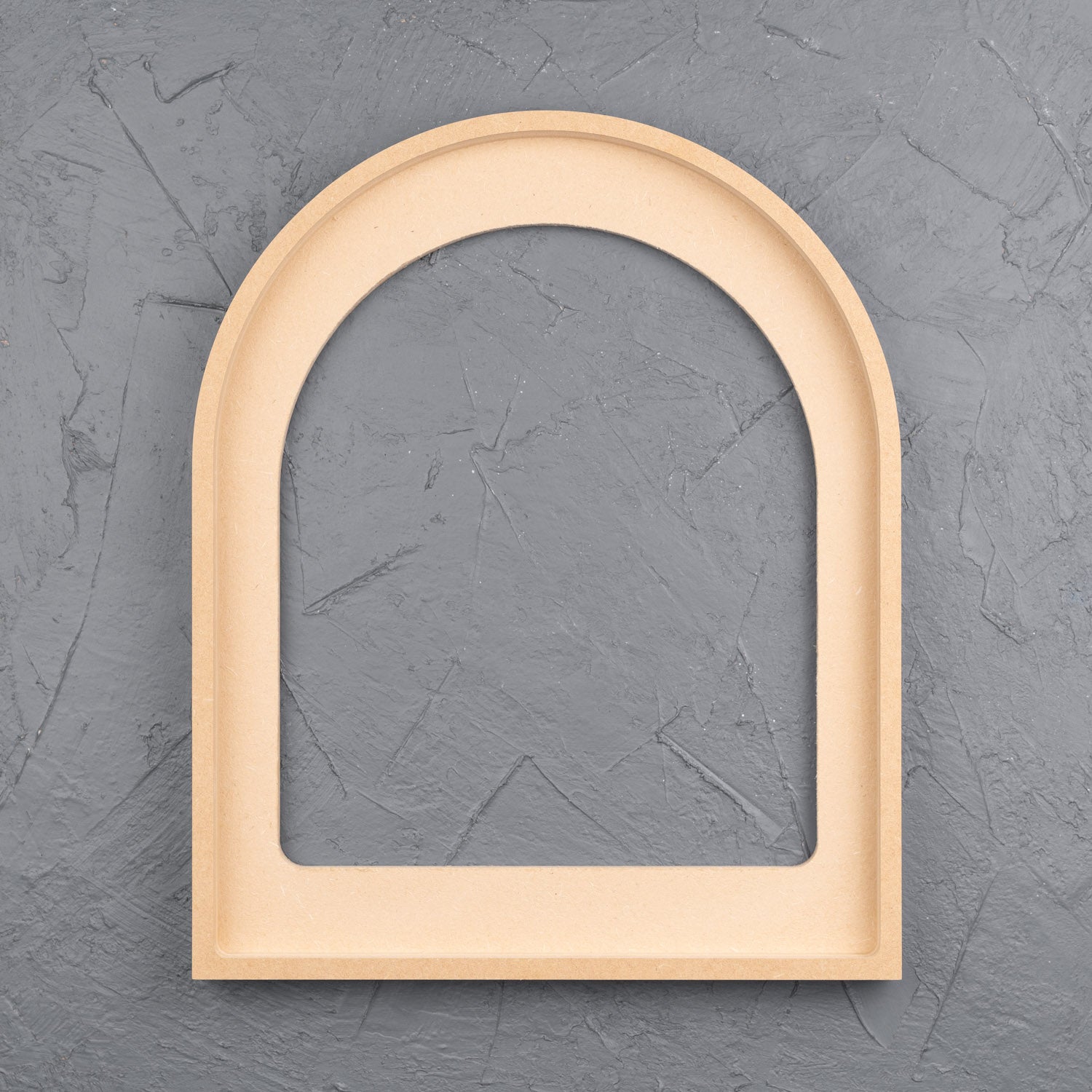 Arch Floating Frame with RAW Aluminium Art Board