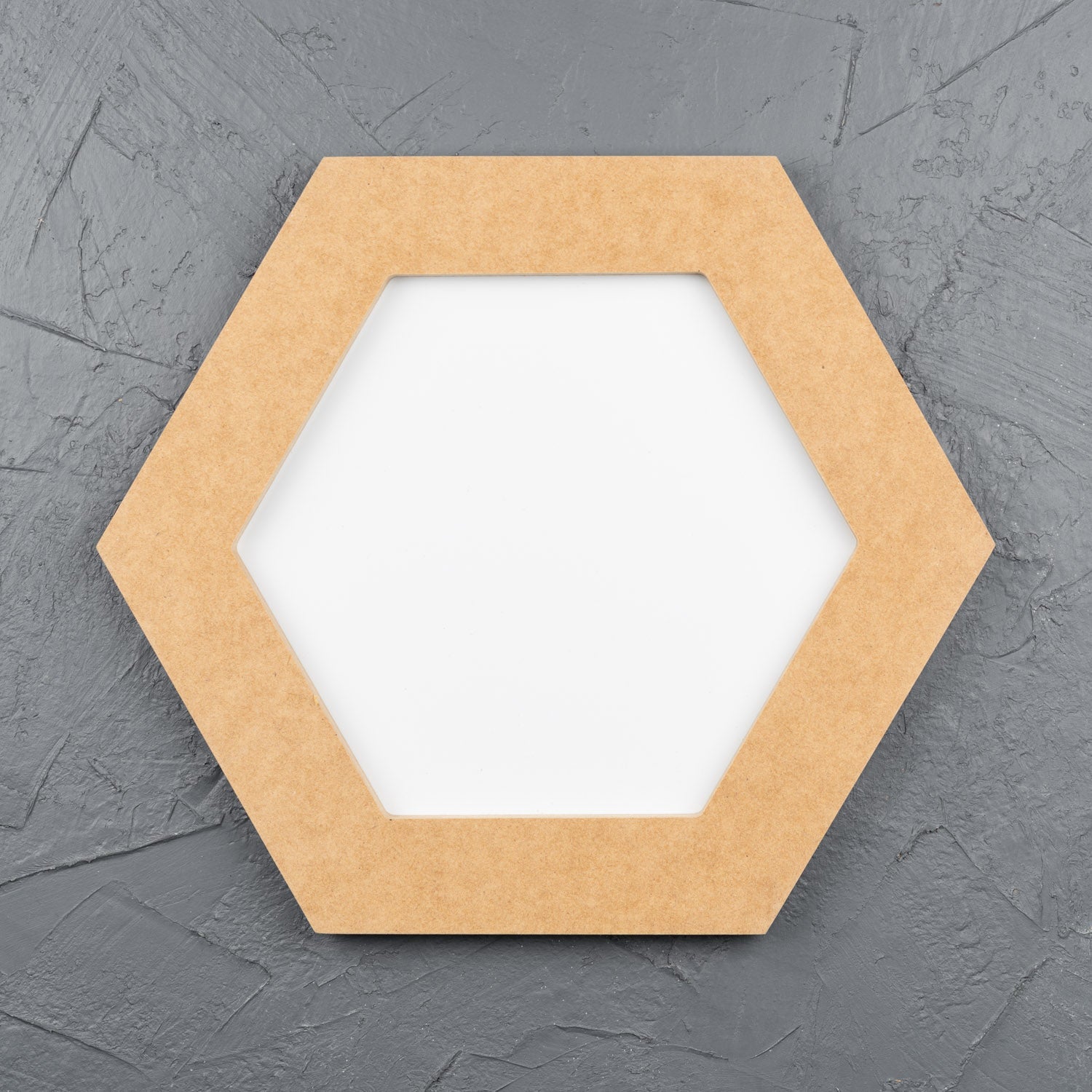 Aluminium Art Boards White - Hexagon