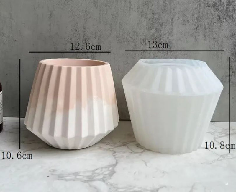 Flower pot silicone mould