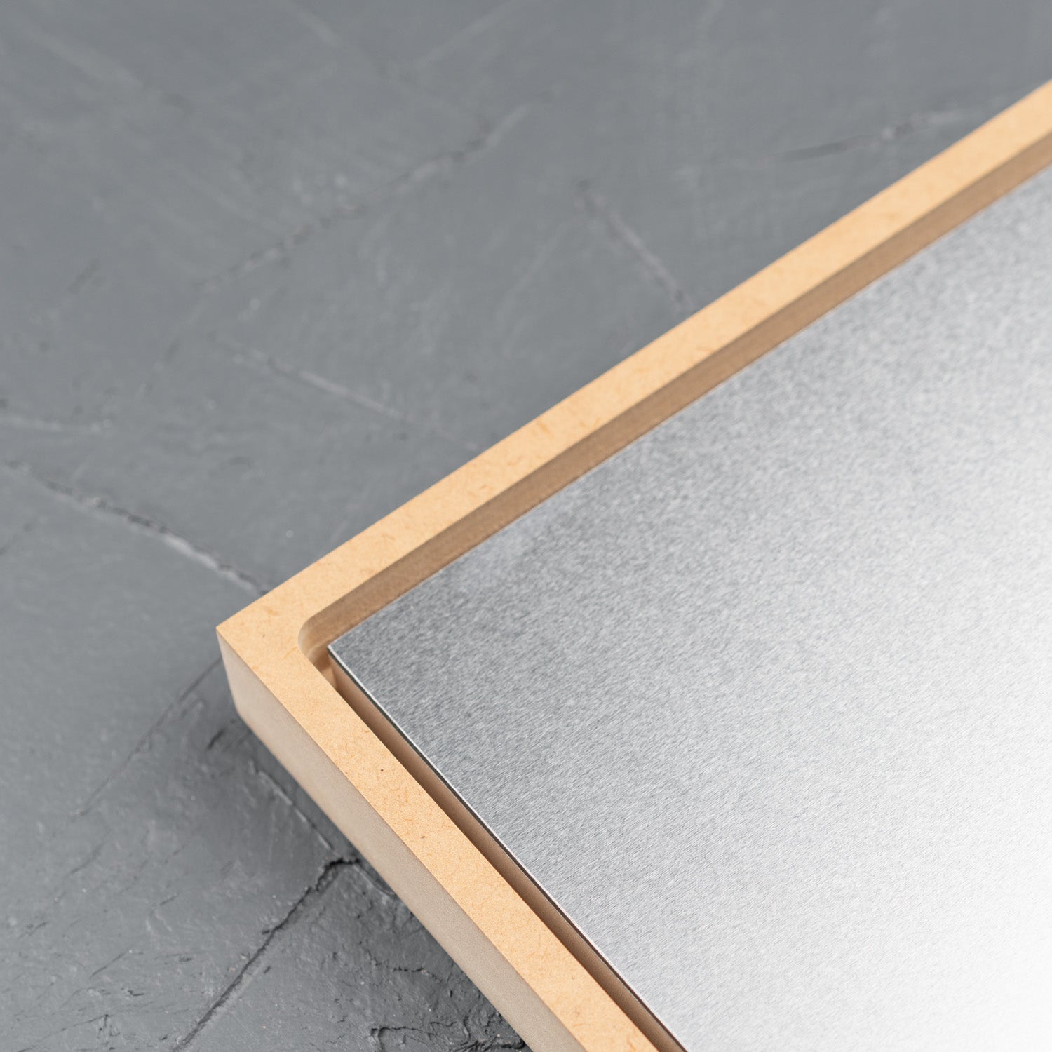 Arch Floating Frame with RAW Aluminium Art Board