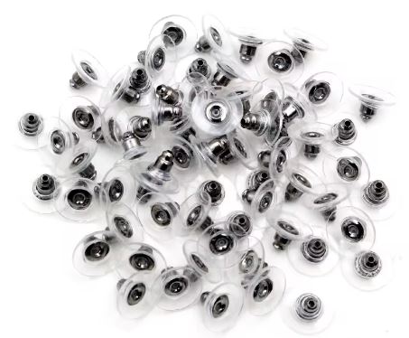 Plastic Metal Earring Backings