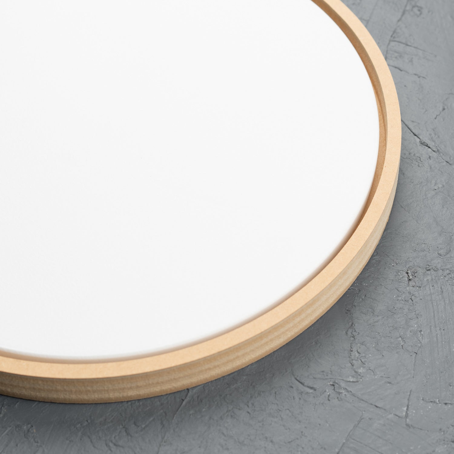 Round Floating Frame with Primed Art Board