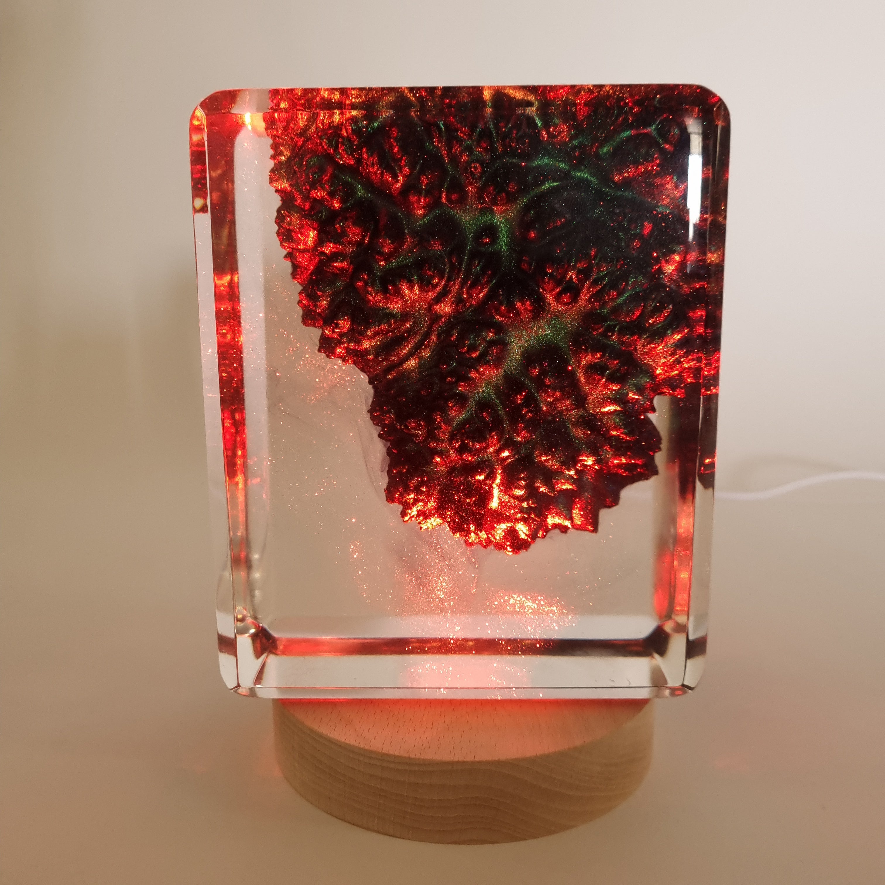 Round Multicolour LED lamp Base