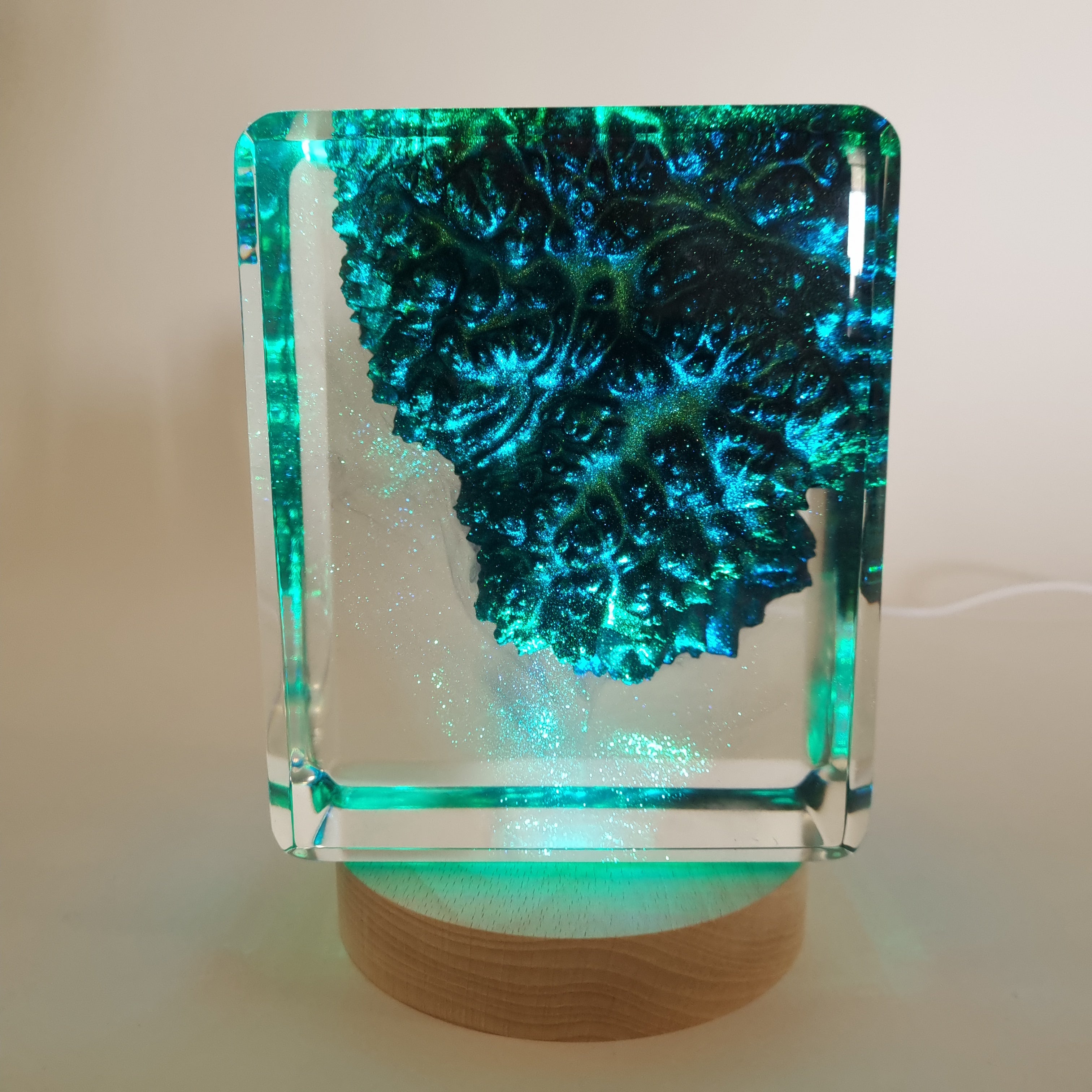 Round Multicolour LED lamp Base