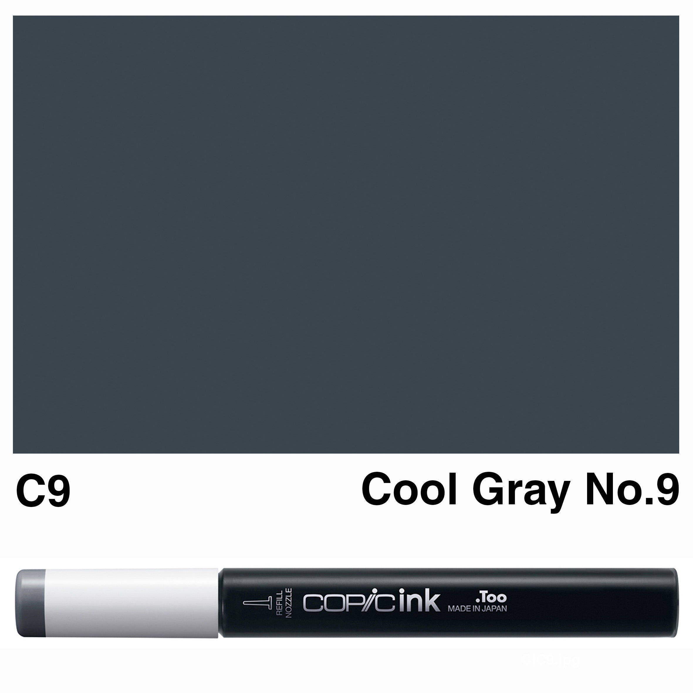 Copic Ink Neutral Grey, Warm Grey, Cool Grey, Toner Grey, Black