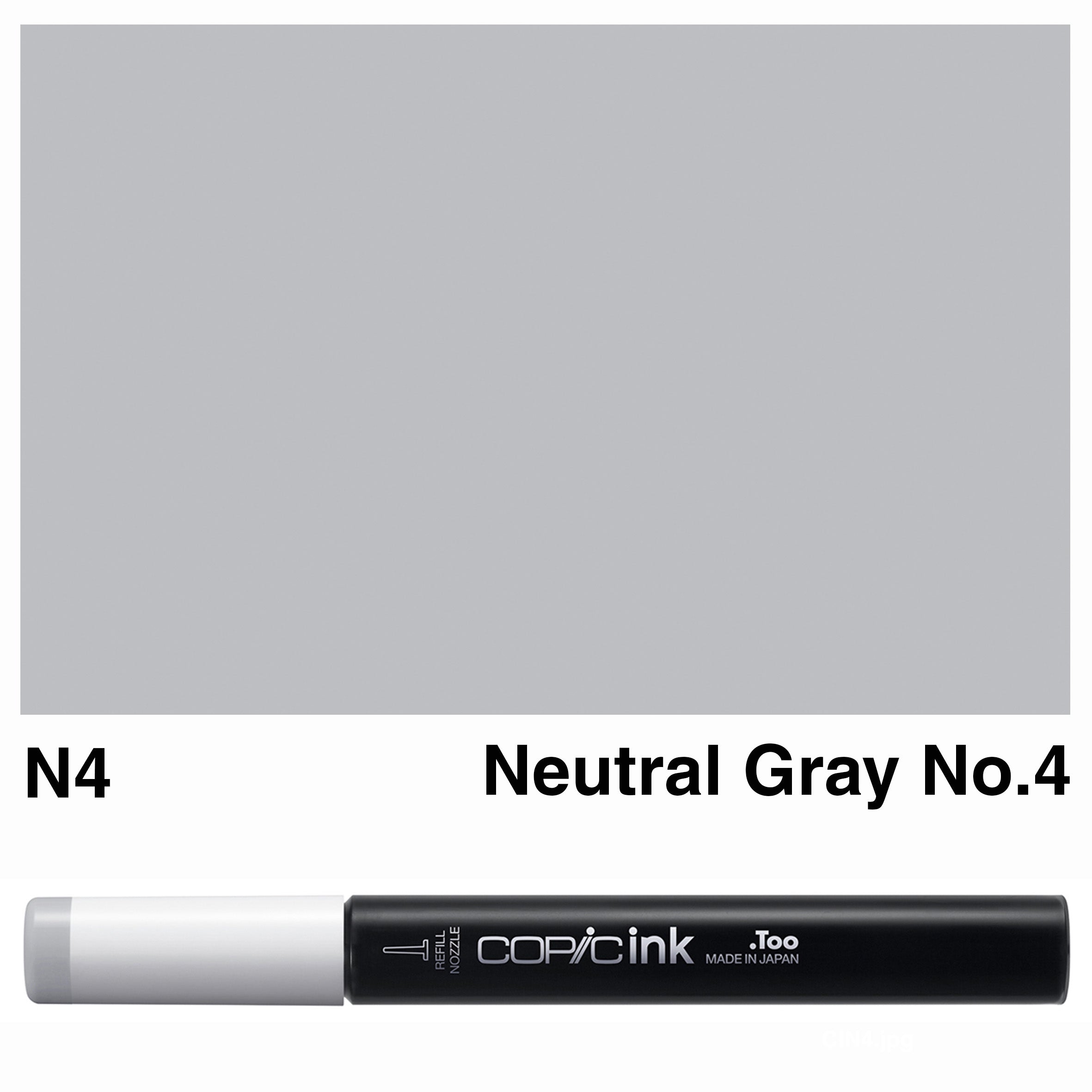 Copic Ink Neutral Grey, Warm Grey, Cool Grey, Toner Grey, Black