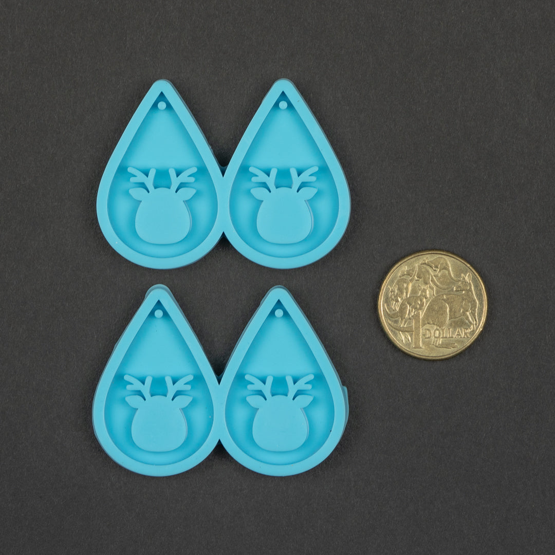 Reindeer Tear Drop Earring Mould