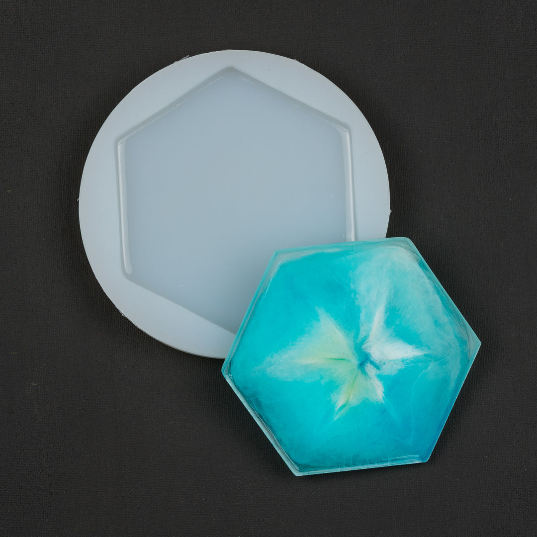 Coaster Moulds, Hexagon, Round or Square Set of 2