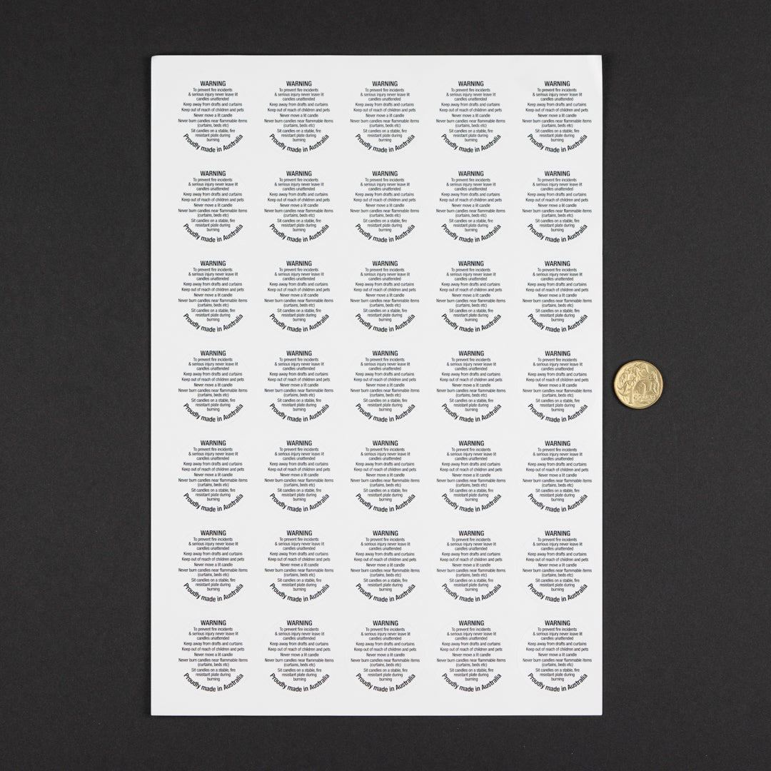 Warning Labels for Candles