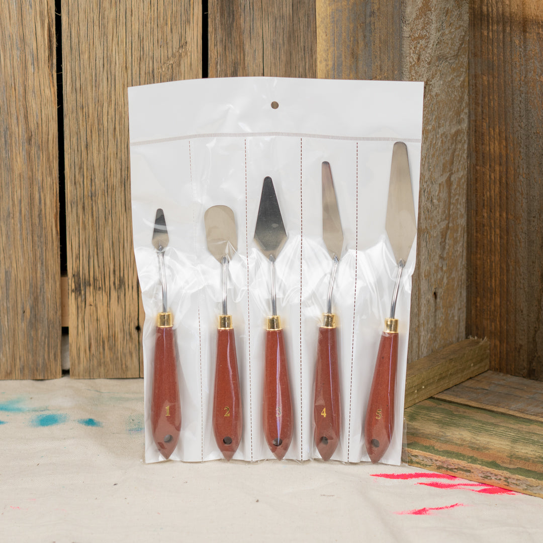 Palette Knives stainless steel 5pk