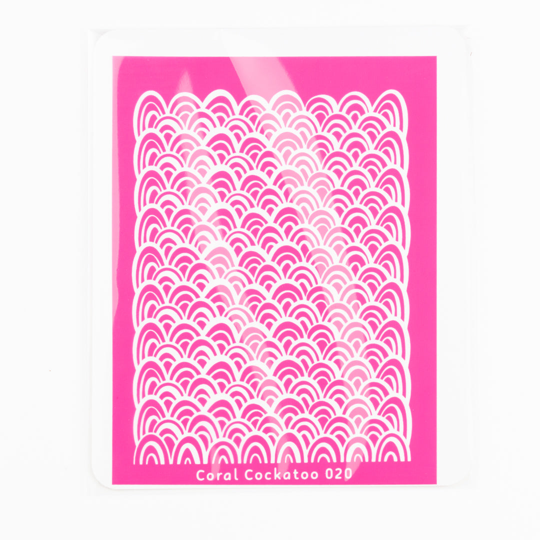 Silk Screens Coral Cockatoo