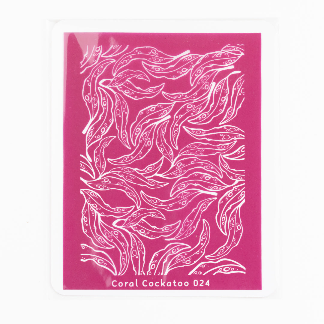 Silk Screens Coral Cockatoo
