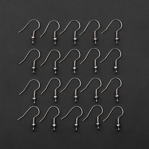 Earring Hook 20pk Silver