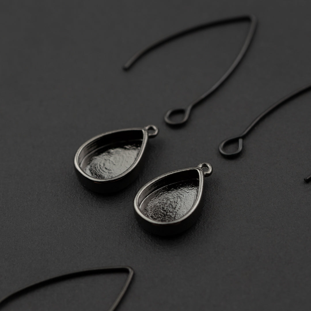 Wishbone Bezel 4 pack Hex & Drop Earring Set