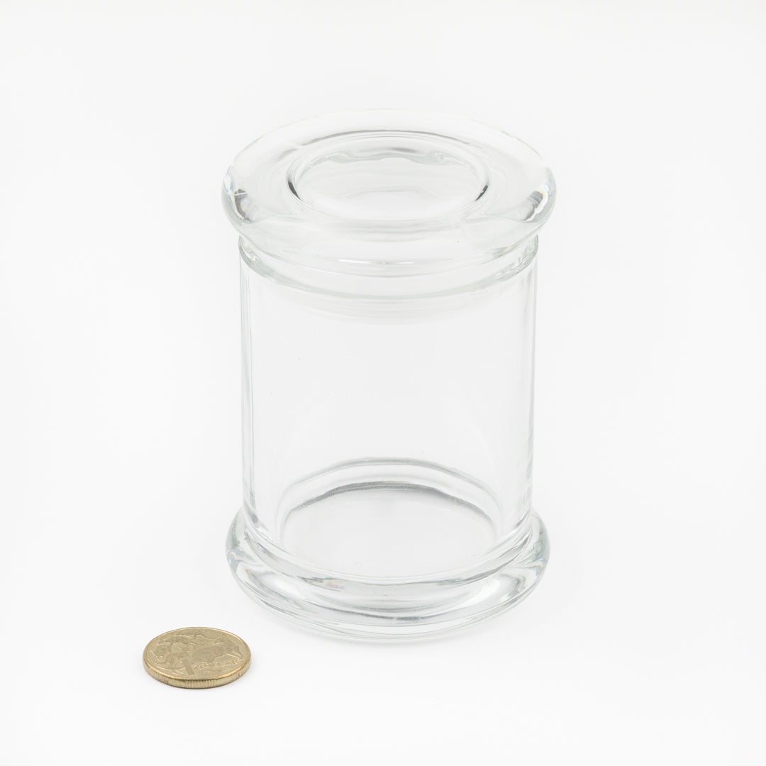 Glass Candle Container with Lid