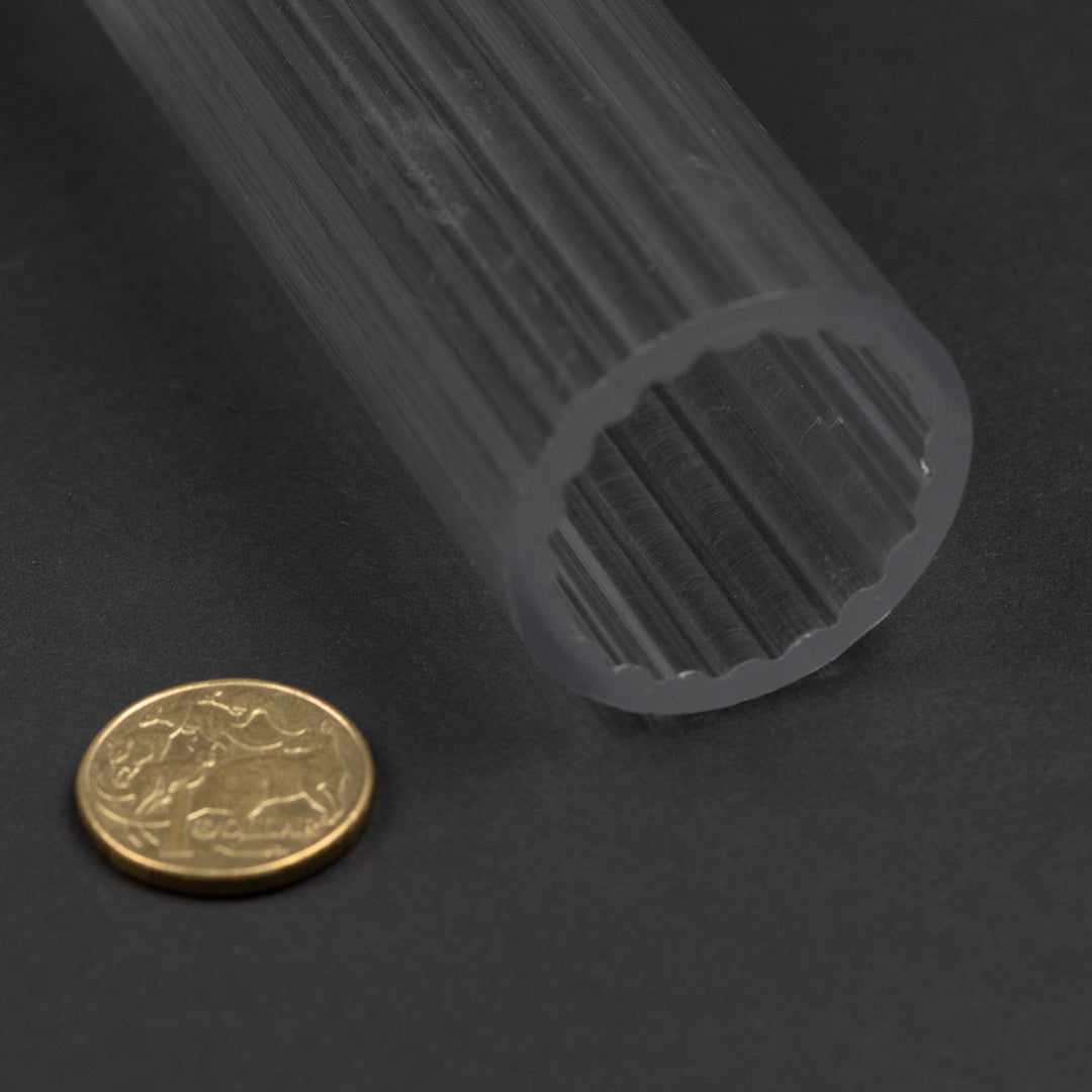 Ribbed Cylinder Pillar Candle Mould