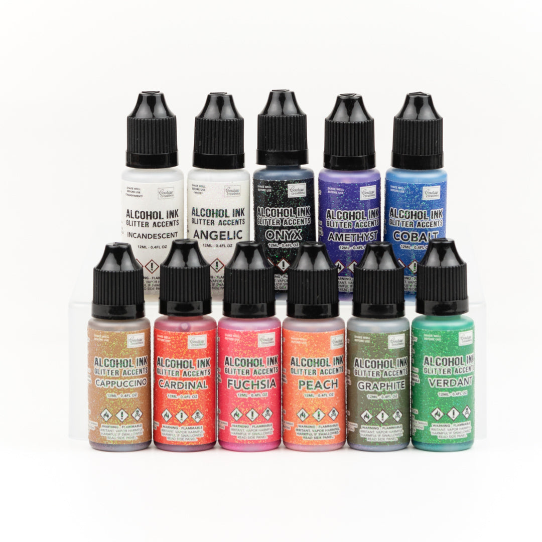 Couture Glitter Alcohol inks 12ml