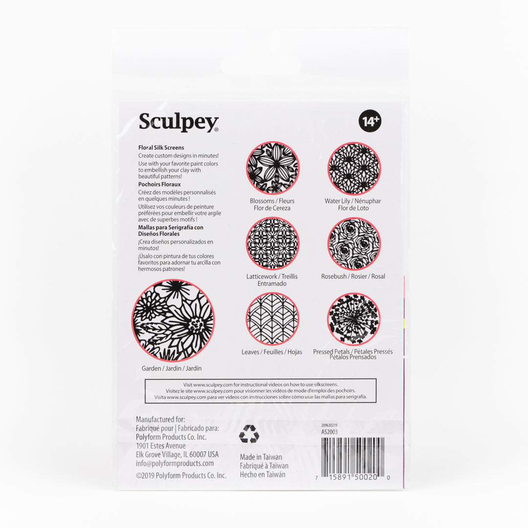 Sculpey Silk Screens - Florals