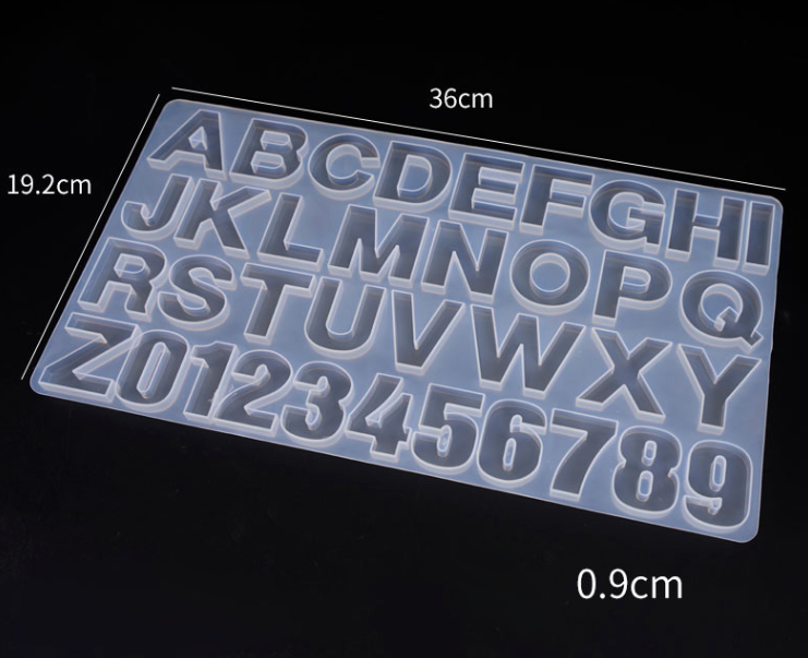 Alphabet Key Charm Mould