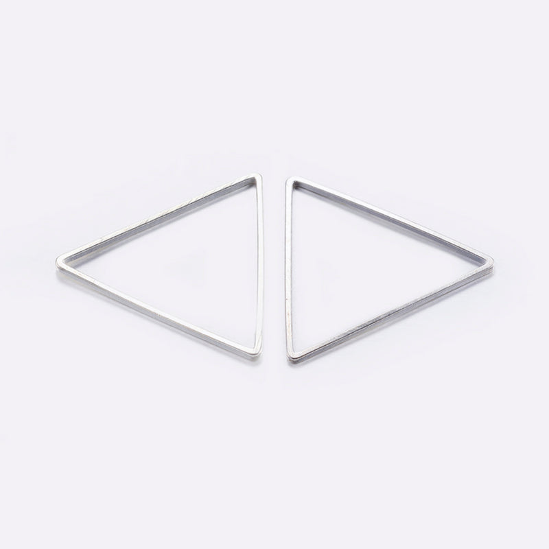 Linking Rings Triangle Silver 6pce