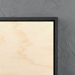 Satin Black Shadow Box Frame with Premium Pine Art Board