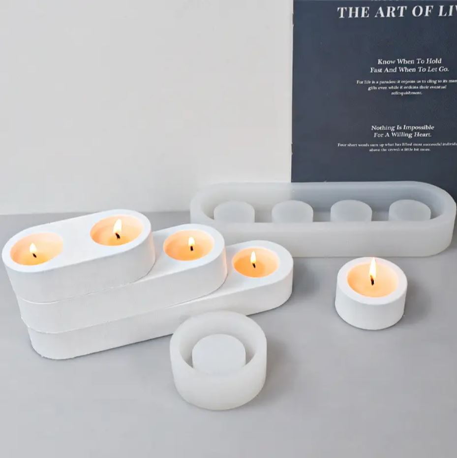 Tea Light Candle Silicone Mould - Duo