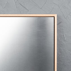 American Oak Floating Frame with Premium Raw Aluminium Art Board - Square/Rectangle