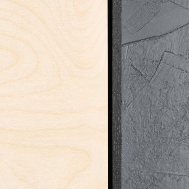 Satin Black Floating Frame with Premium Birch Art Board - Square/Rectangle