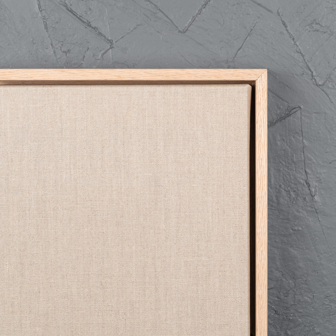 CreateART Transparent Linen Gallery Canvas with Floating Frame