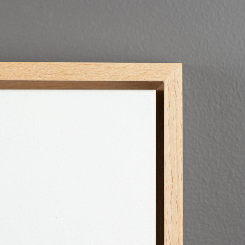 Beech Floating Frame with Primed Art Board - Square/Rectangle