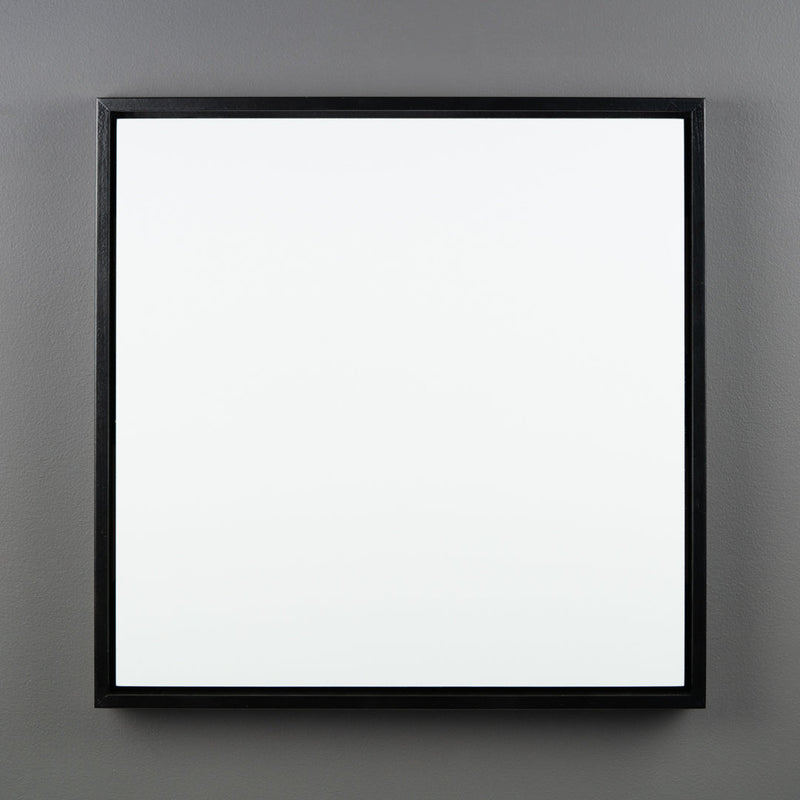 Satin Black Floating Frame with Primed Art Board - Square/Rectangle