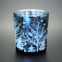 Christmas Tree Candle making Jar - Blue - 2pk