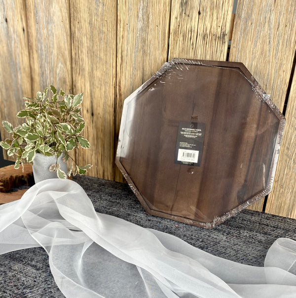 Acacia Octagon Tray/cheese platter