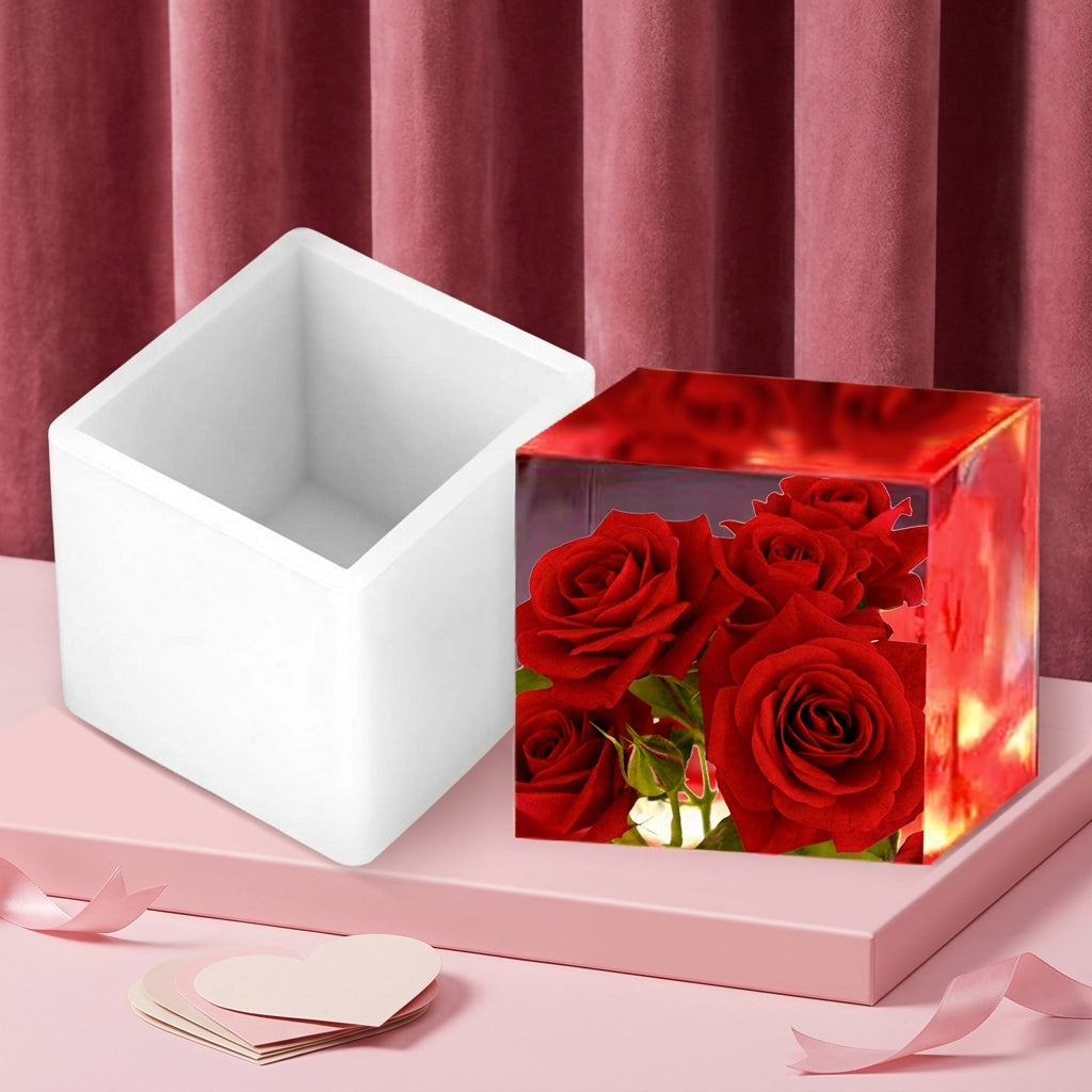 Cube Large Embedding Silicone Mould