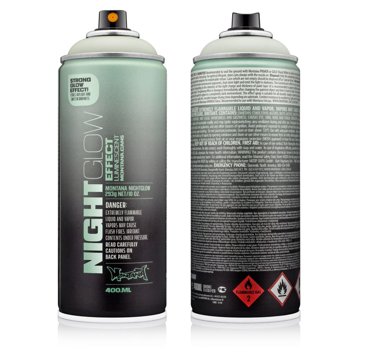 Montana Night Glow Spray Paint - Luminescent Green