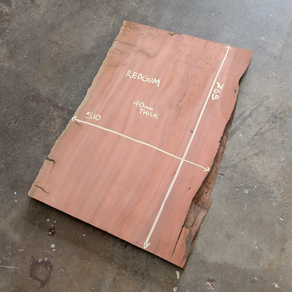Redgum Timber Slab
