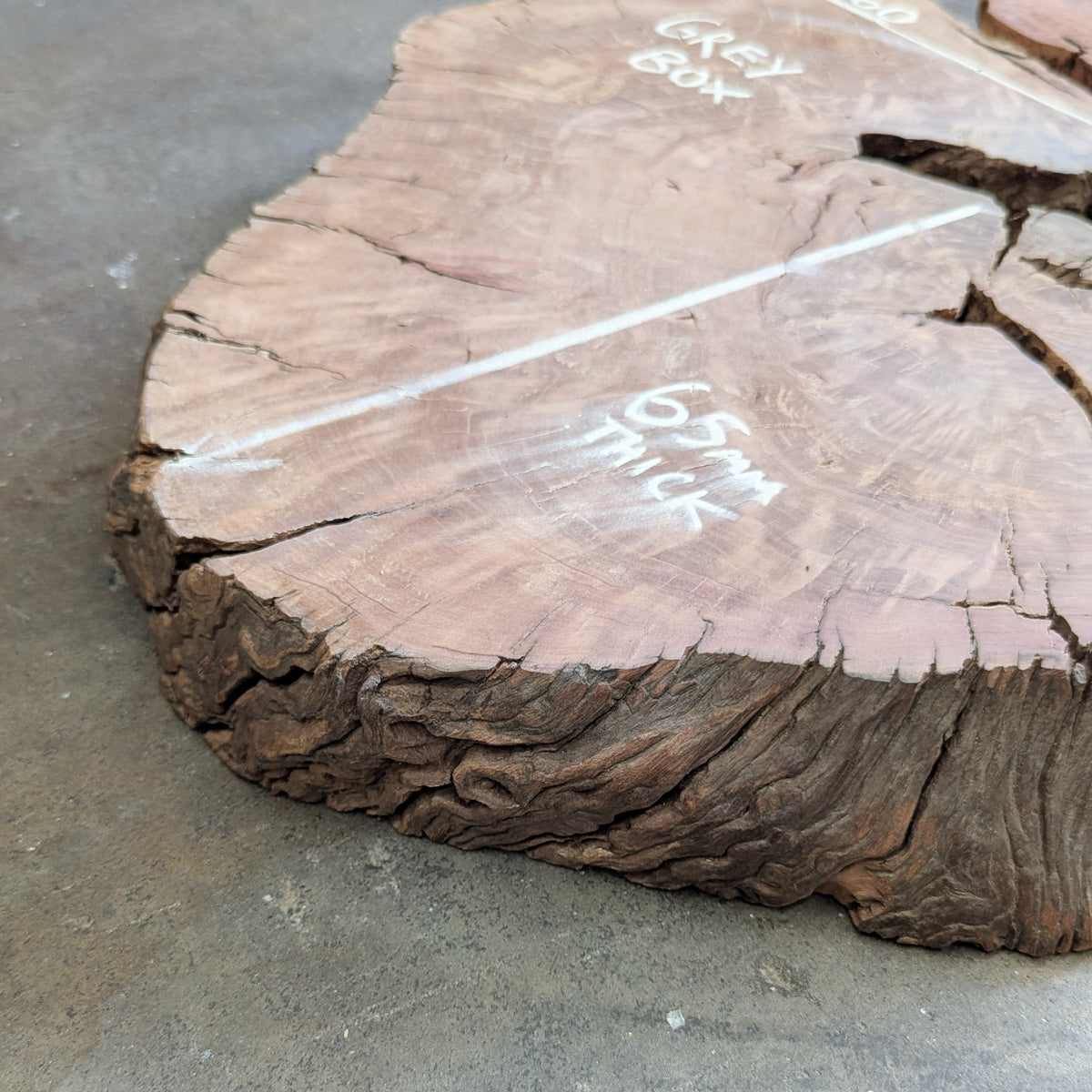 Redgum & Grey Box Fused Timber Slab