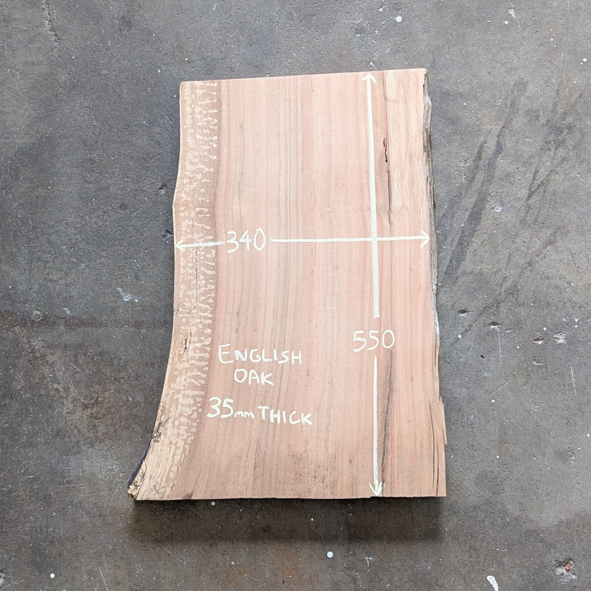 English Oak Timber Slab