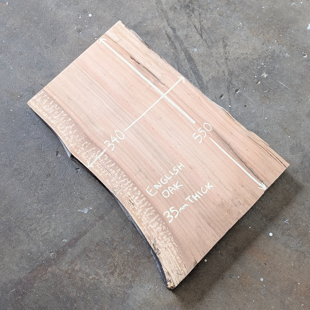 English Oak Timber Slab