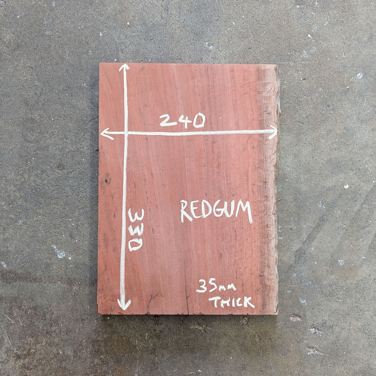 Redgum Timber Slab